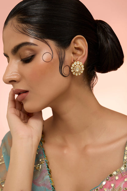 Phool Moissanite Earrings 