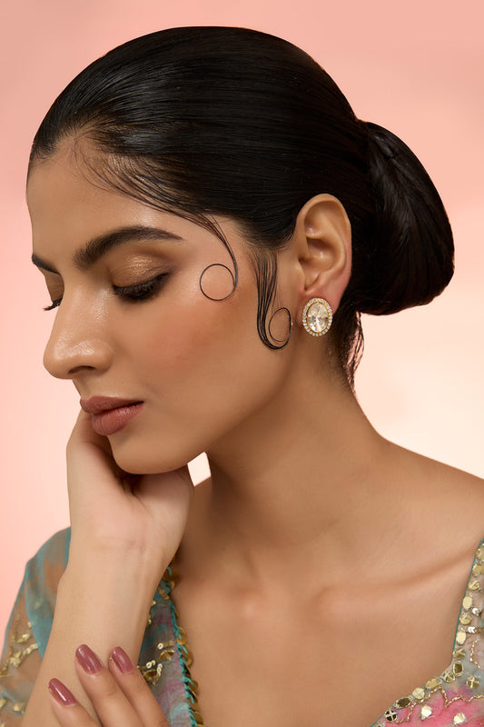 Phool Moissanite Earrings 