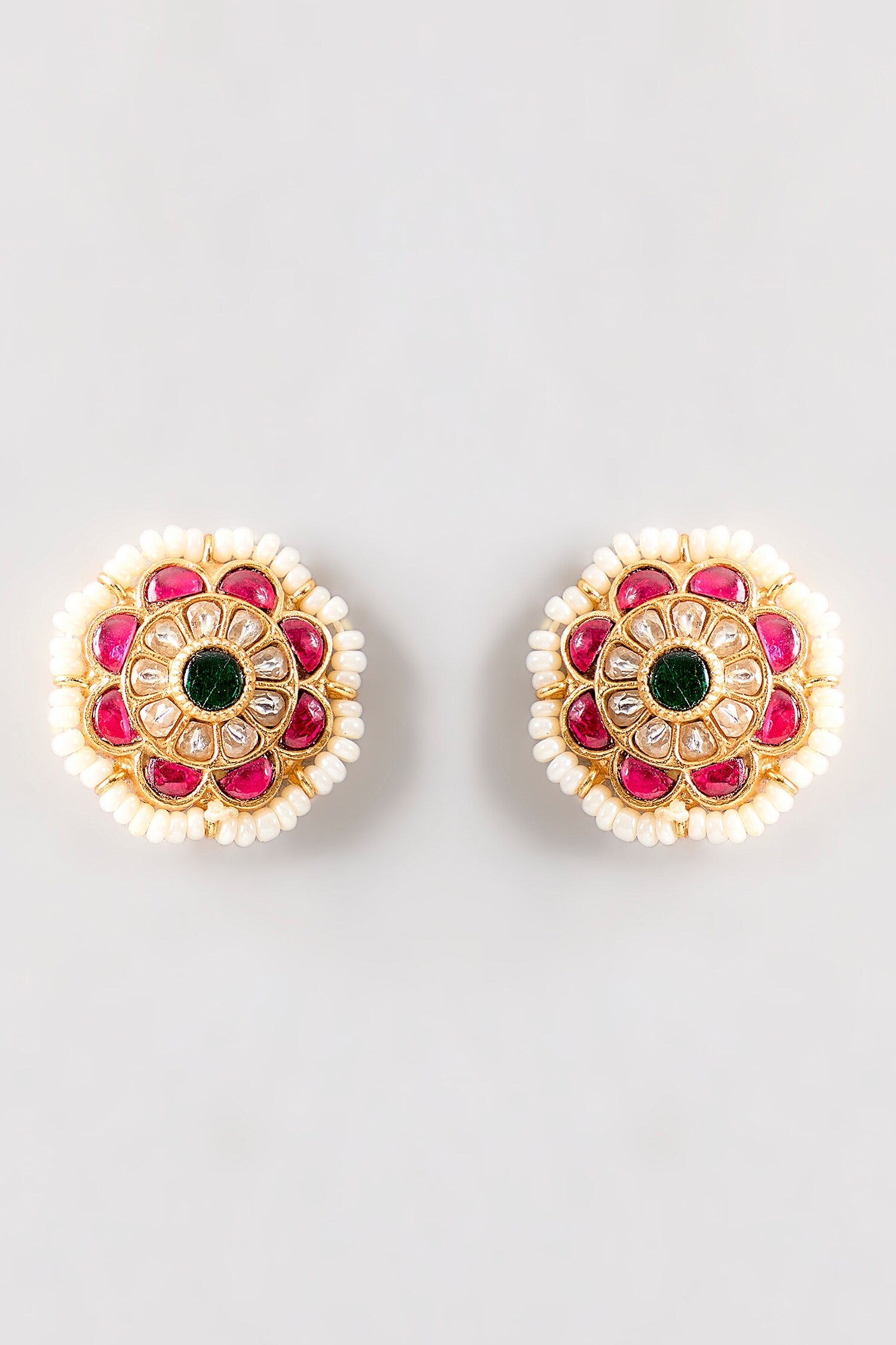 Kamal Kundan Multi Color Earrings 