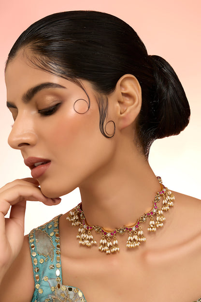 Chaand Pearl Necklace 