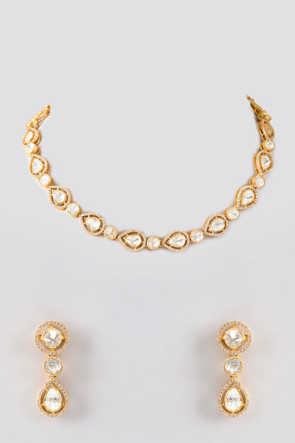 Classic Moissanite Necklace Set 