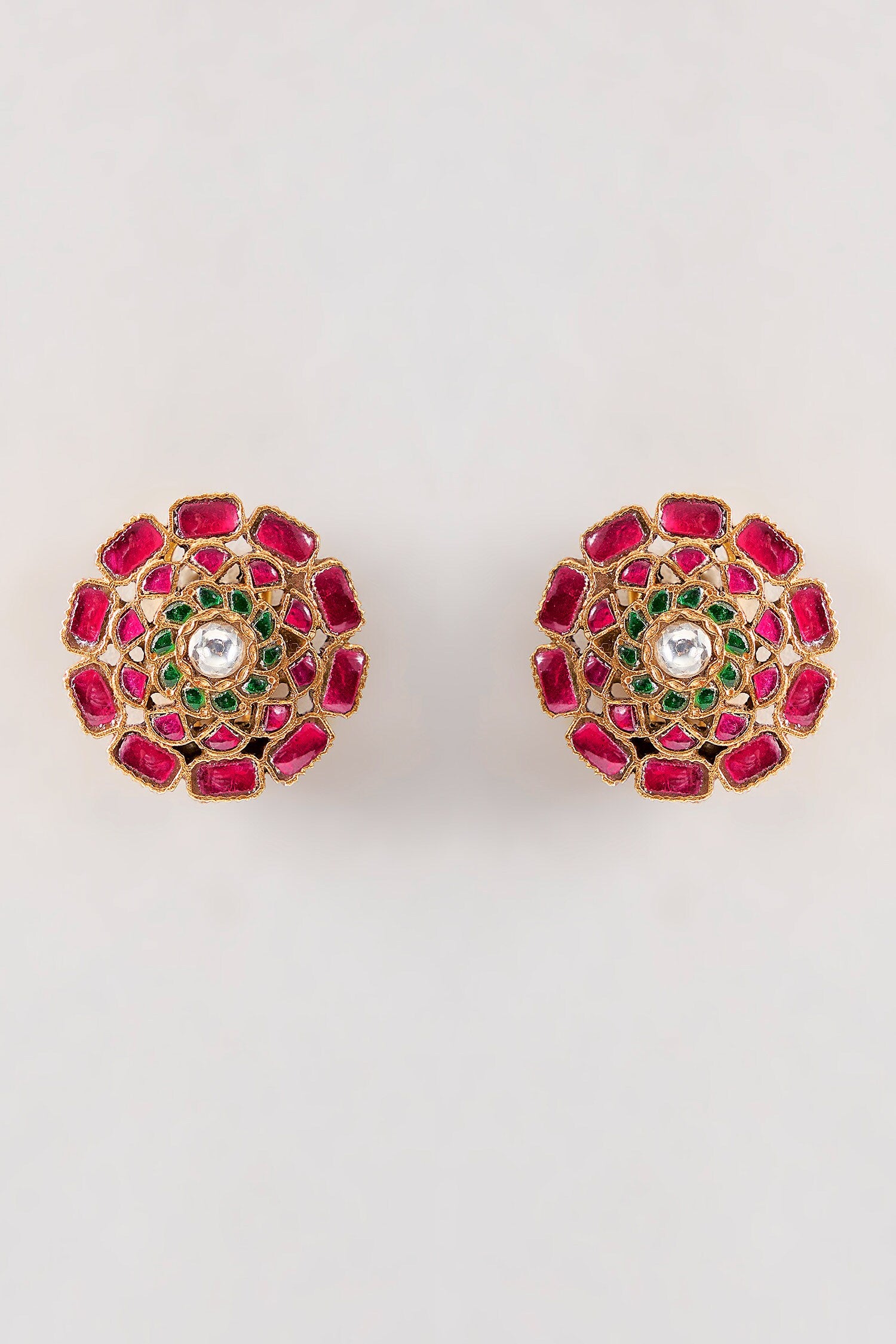 Phool Kundan Earrings 