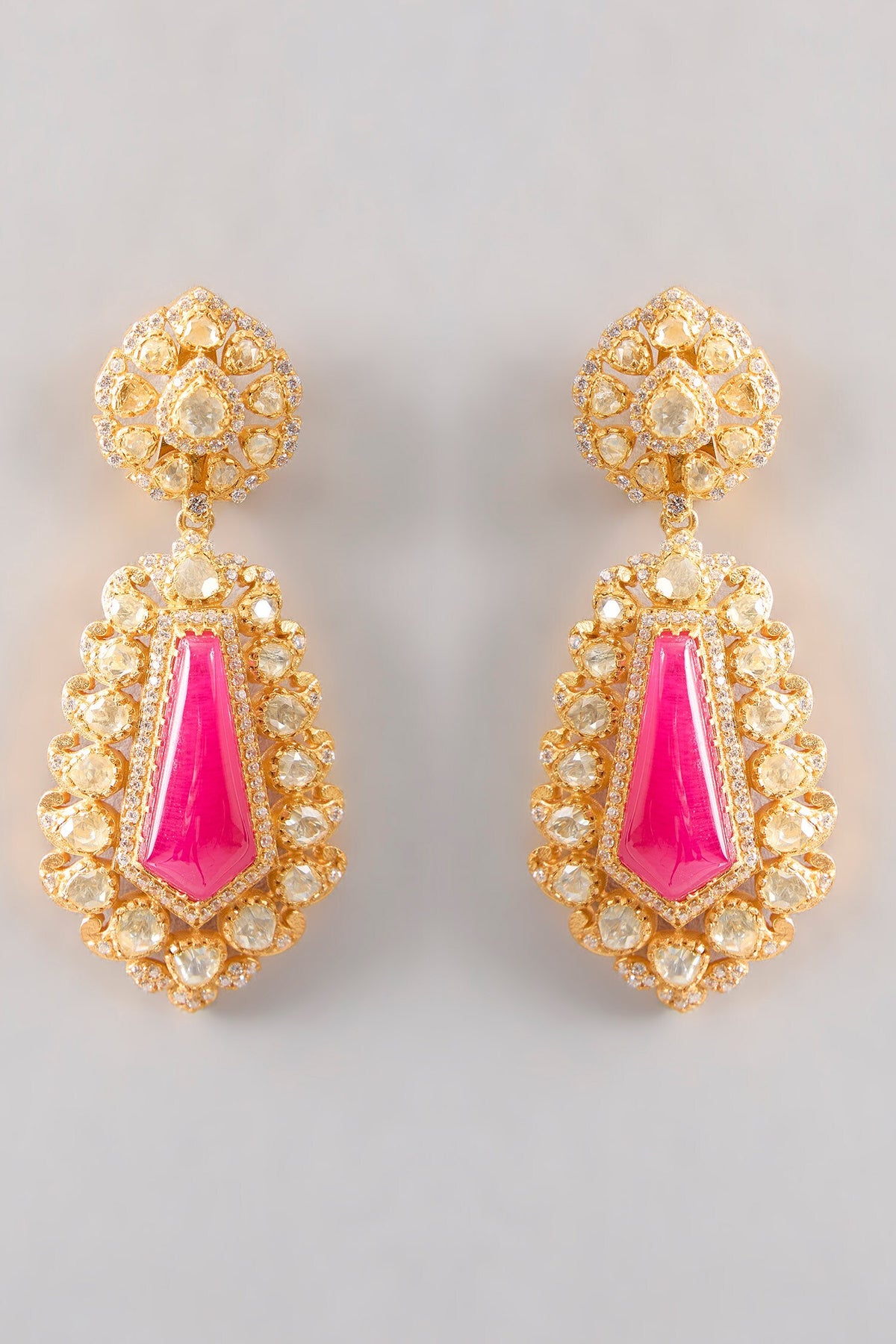 Adina Moissanite Stone Earrings 