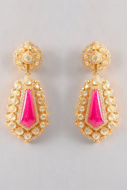 Adina Moissanite Stone Earrings 