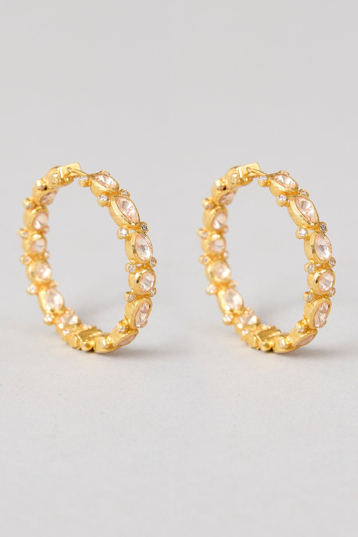 Kamal Chaand Green Drop Earrings 
