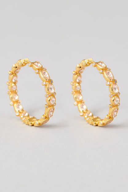 Kamal Chaand Green Drop Earrings 