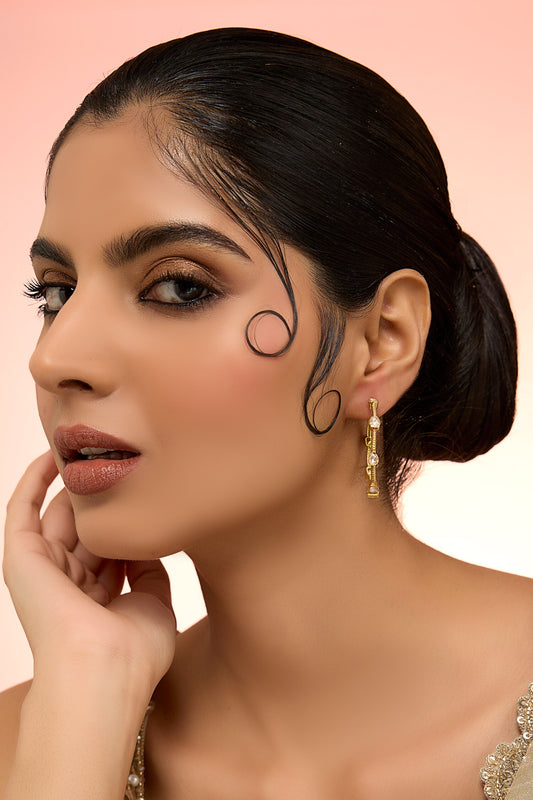 Krisha Moissanite Hoop Earrings 