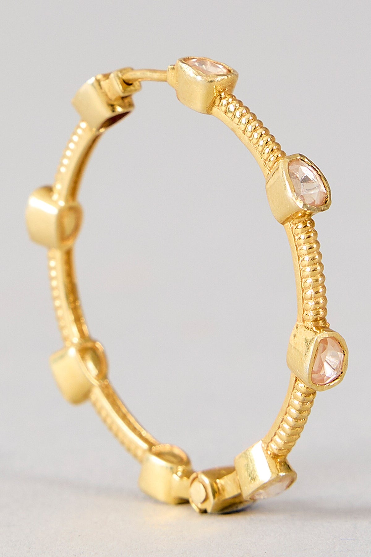 Krisha Moissanite Hoop Earrings 