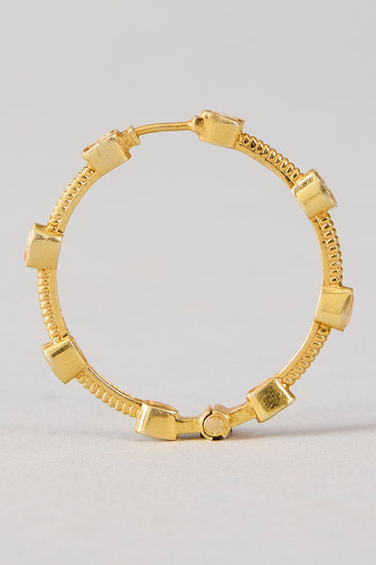 Krisha Moissanite Hoop Earrings 