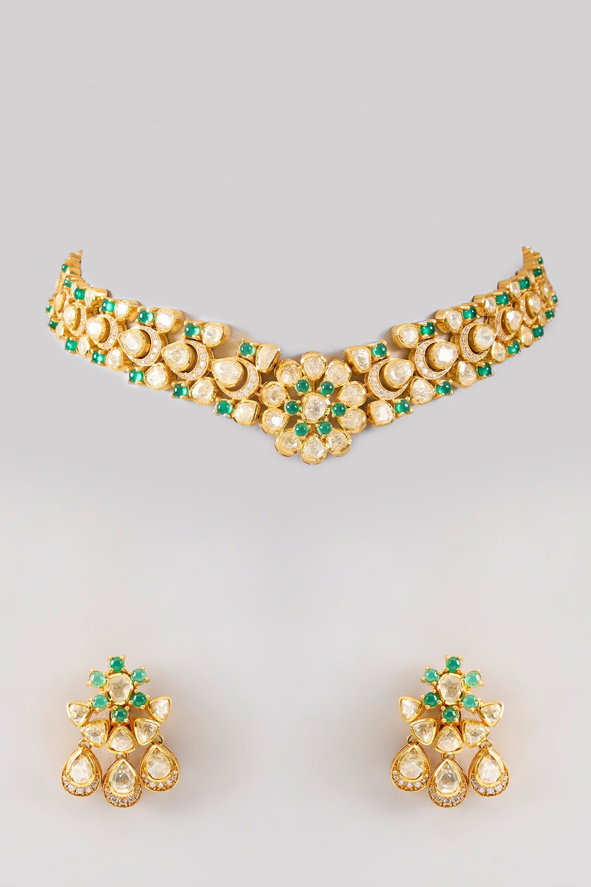 Shereen Moissanite Necklace Set 