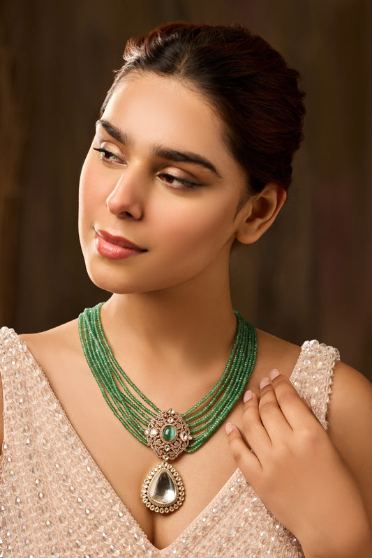 Mint Polki Necklace 