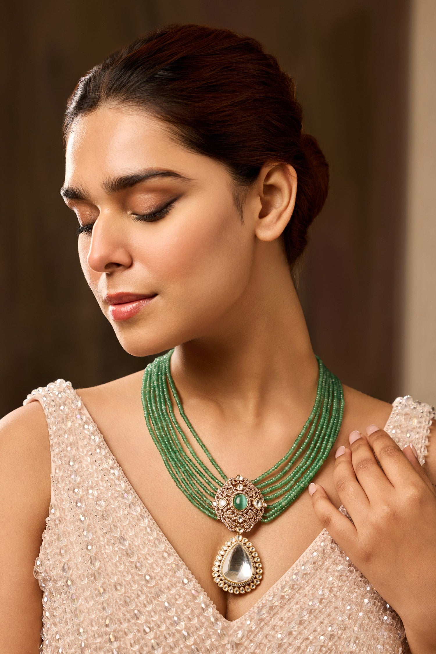Mint Polki Necklace 