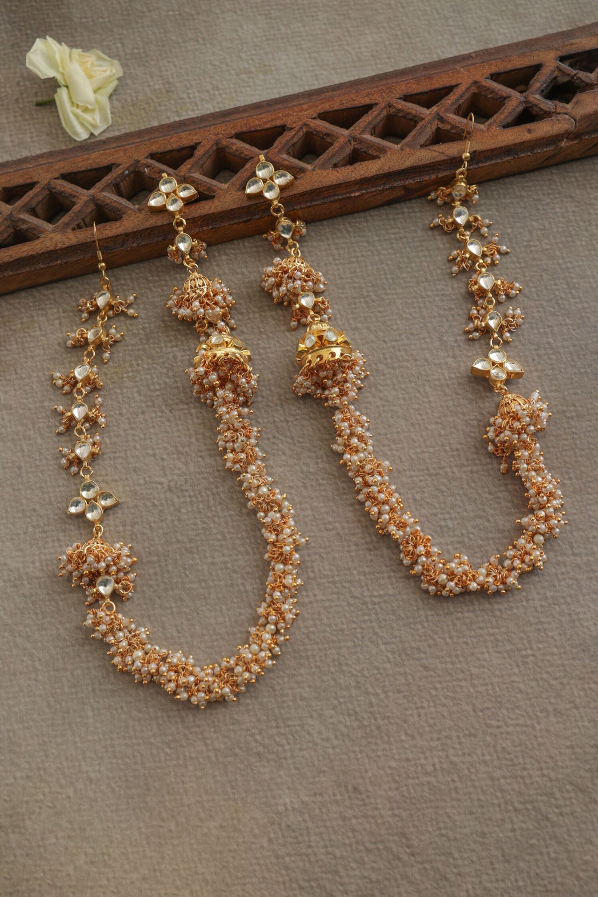 Kundan Jhumka Earrings 
