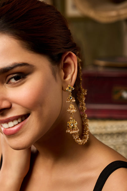 Kundan Jhumka Earrings 