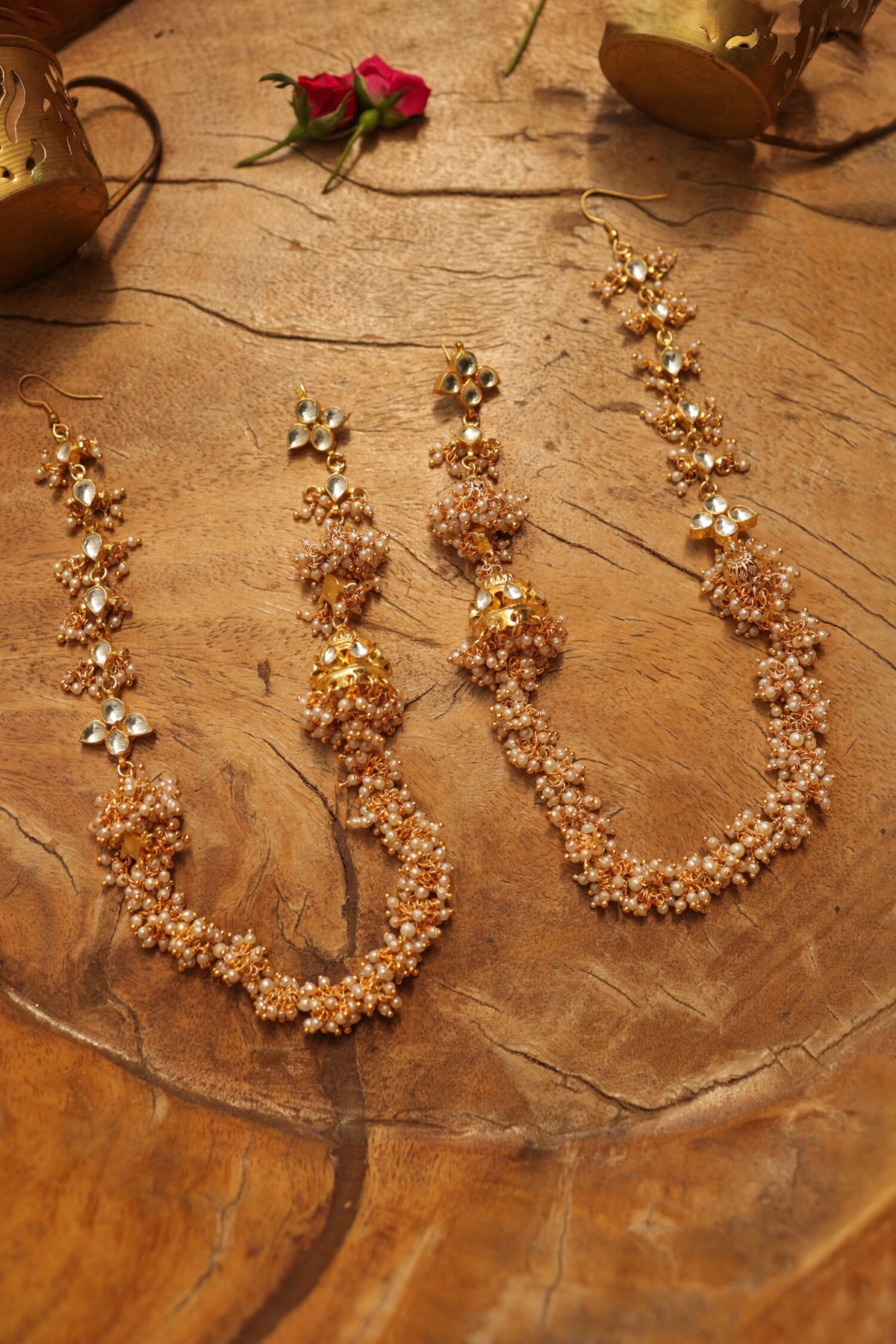 Kundan Jhumka Earrings 