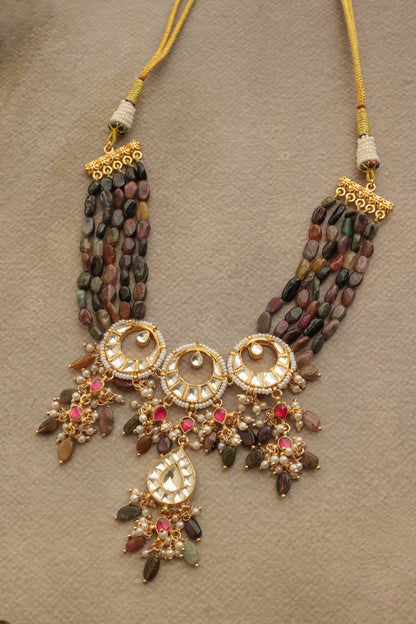 Multicolored Kundan Choker Necklace 