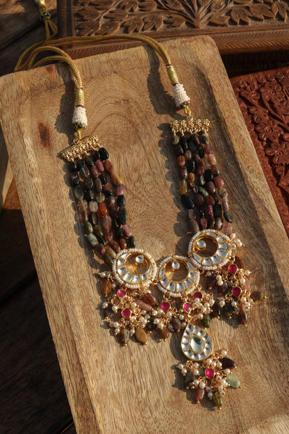 Multicolored Kundan Choker Necklace 