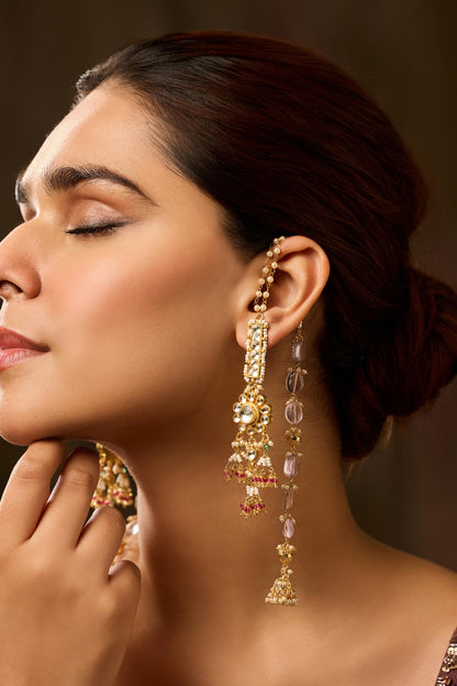 Kundan Jhumki Earrings 