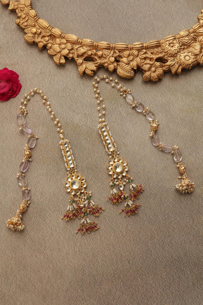 Kundan Jhumki Earrings 