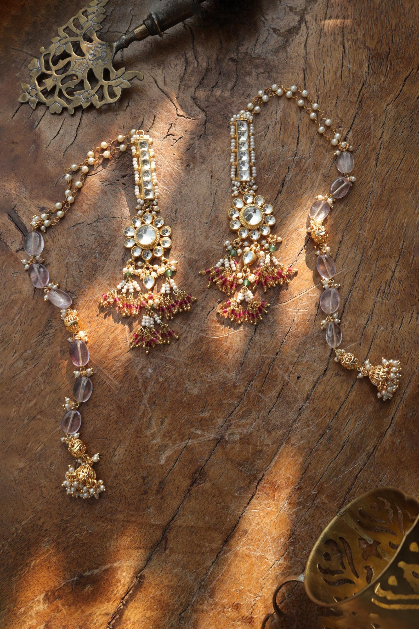 Kundan Jhumki Earrings 