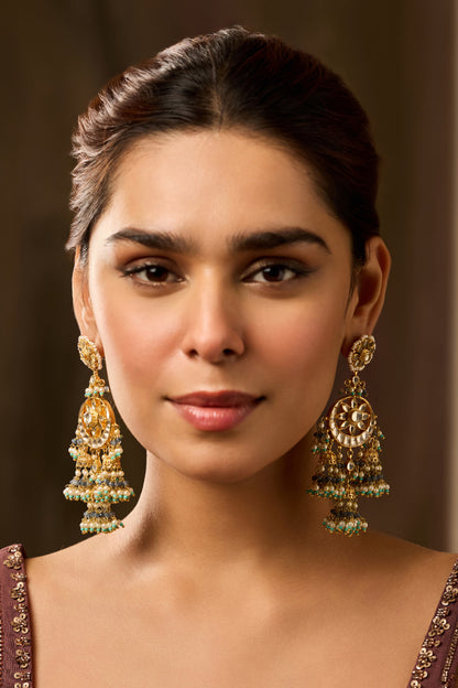 Kundan Jhumki Earrings 