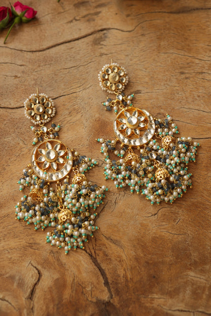Kundan Jhumki Earrings 