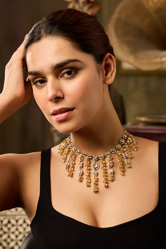 Kundan Gold Plated Designer Necklace 
