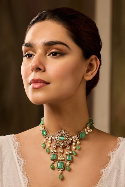 Mint Polki Necklace 