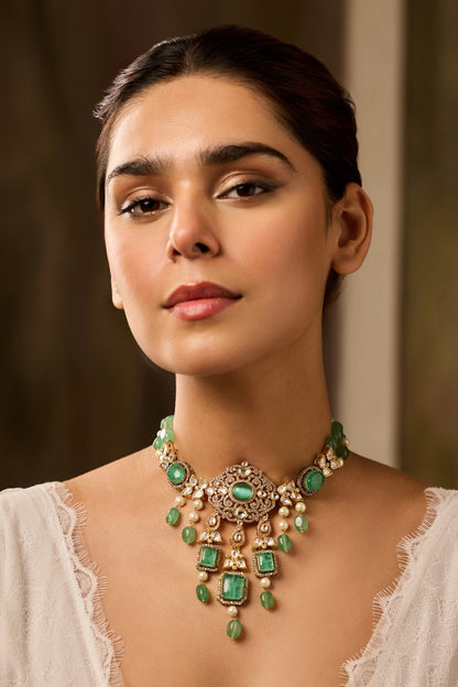 Mint Polki Necklace 