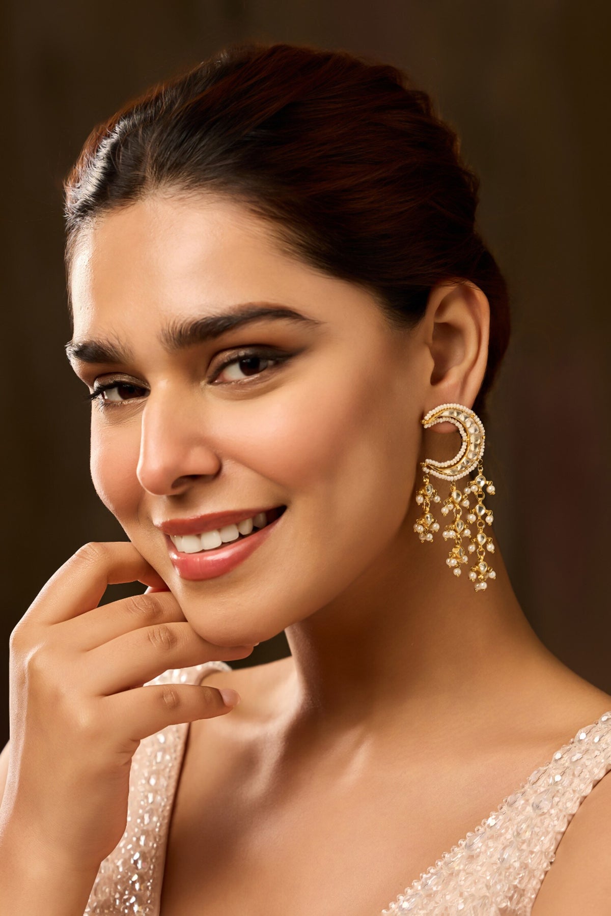 Kundan Gold Plated Earrings 