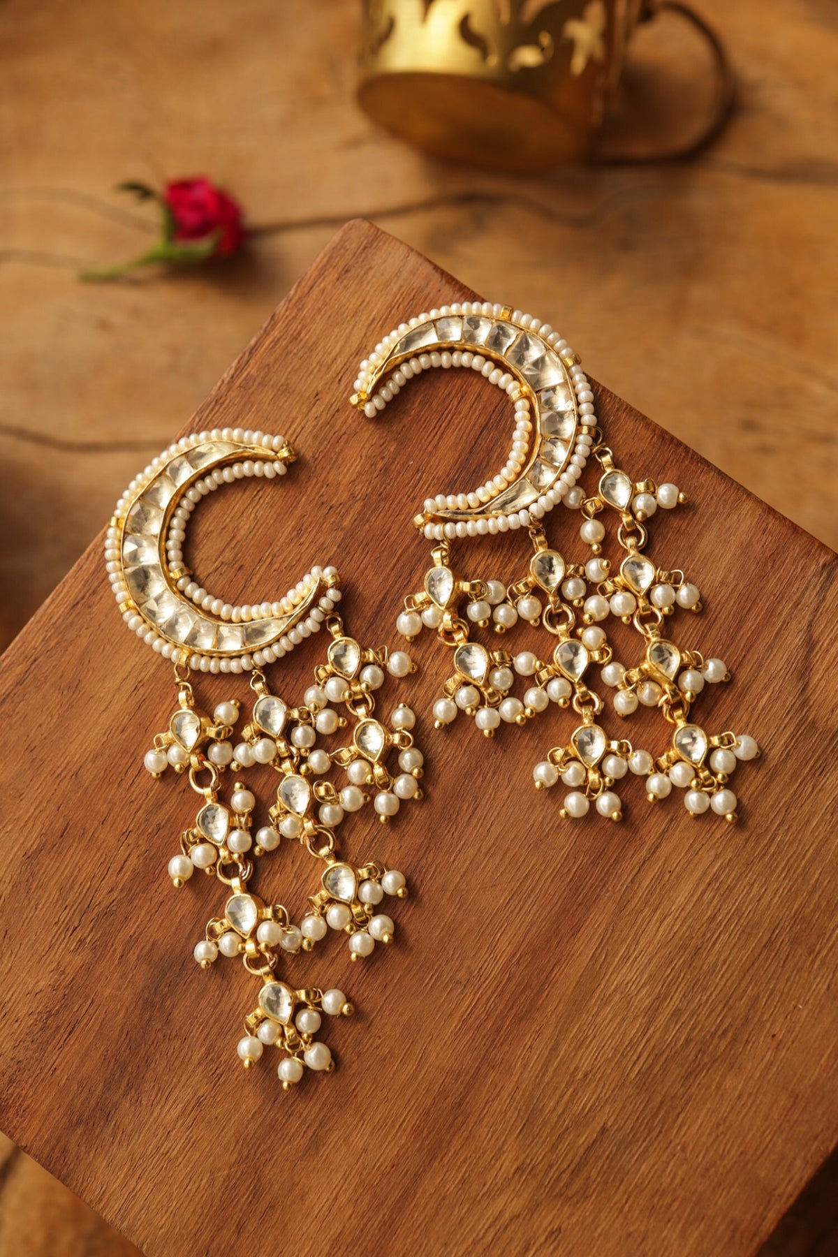 Kundan Gold Plated Earrings 