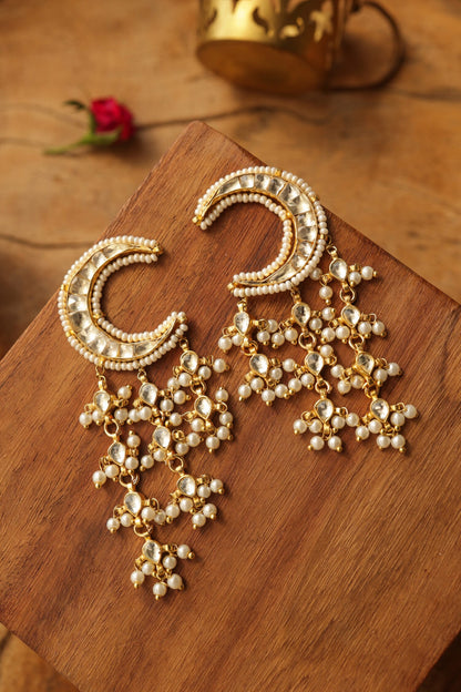Kundan Gold Plated Earrings 