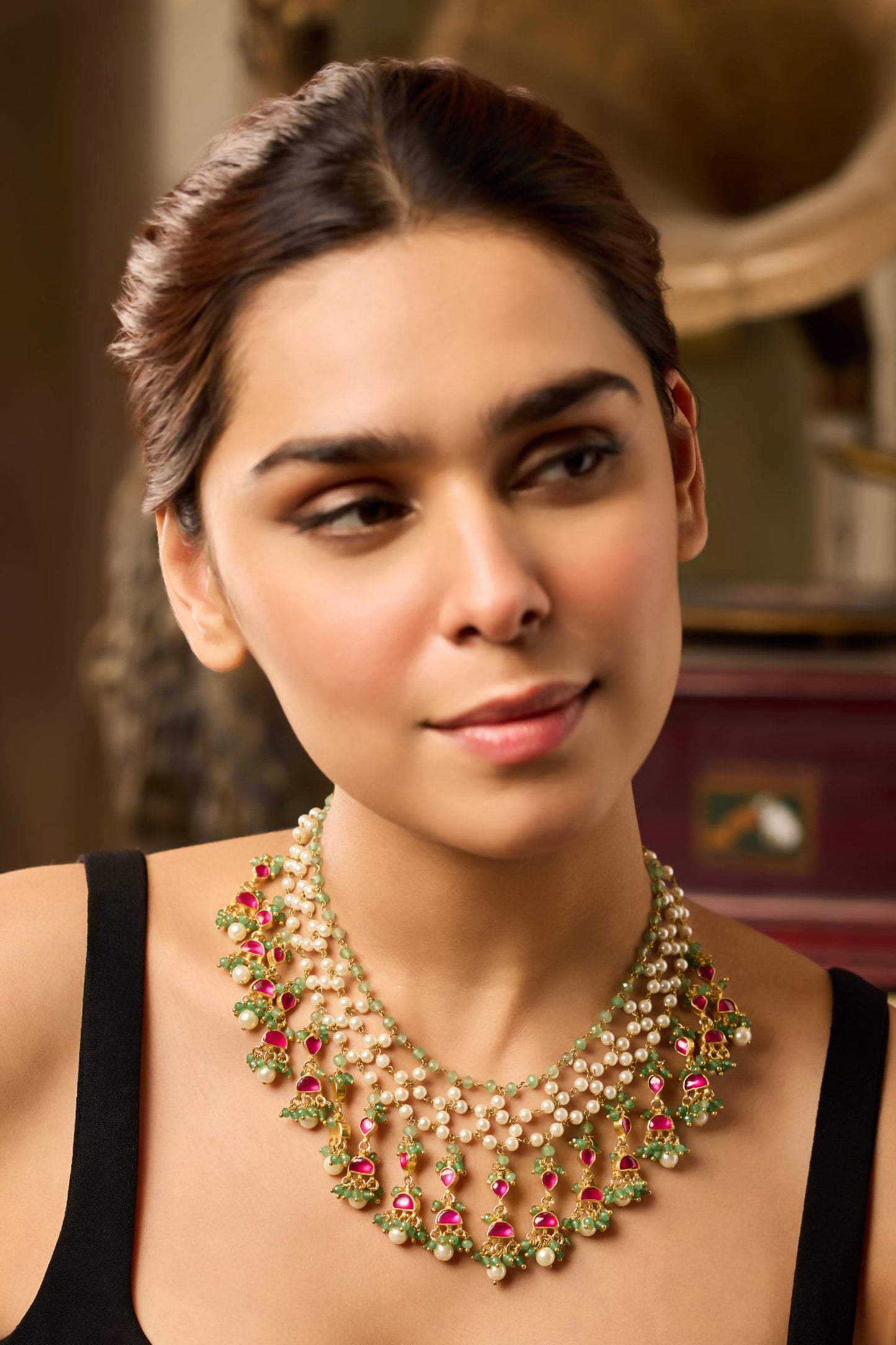 Kundan Pink Necklace 