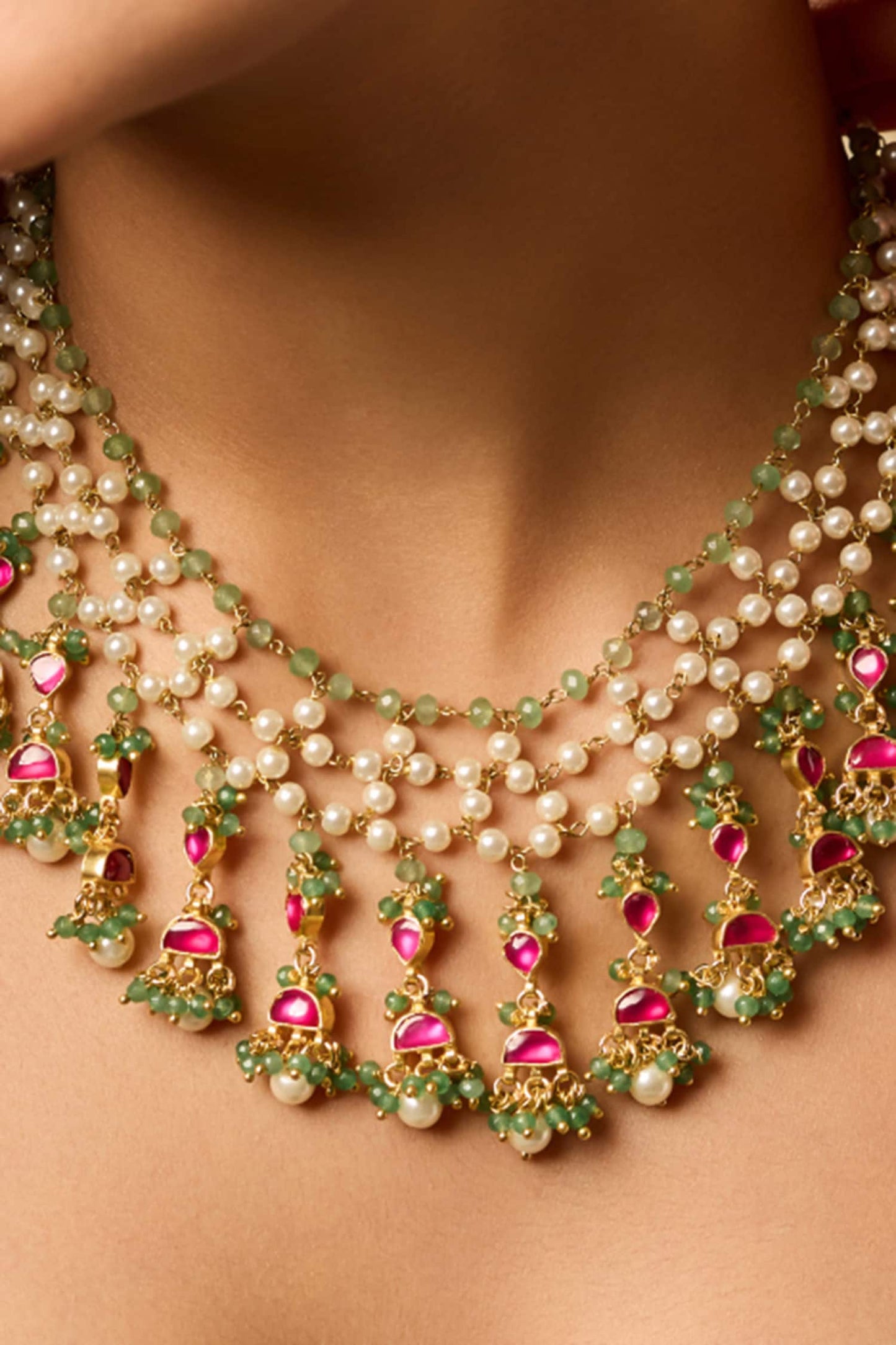 Kundan Pink Necklace 