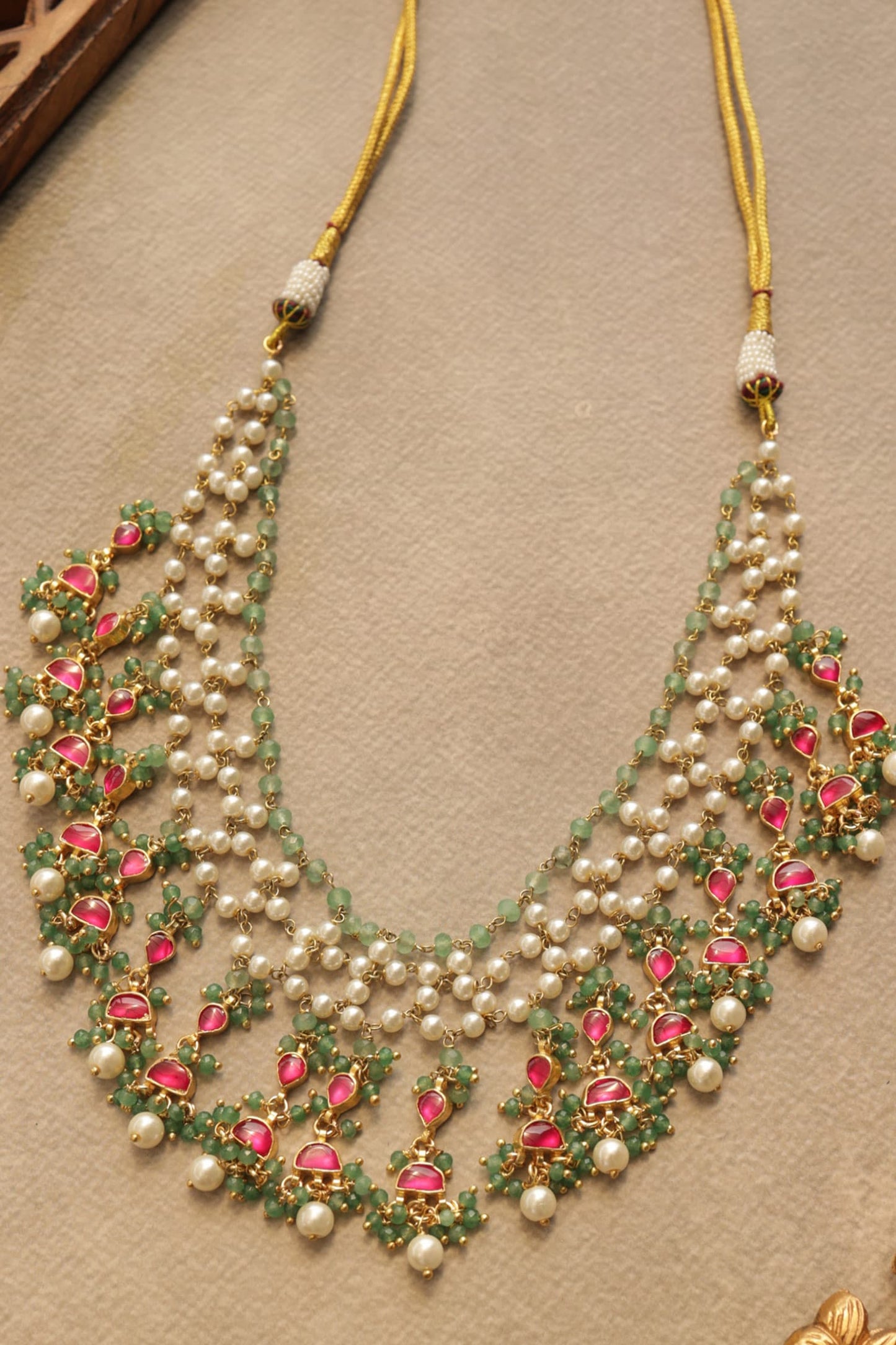 Kundan Pink Necklace 