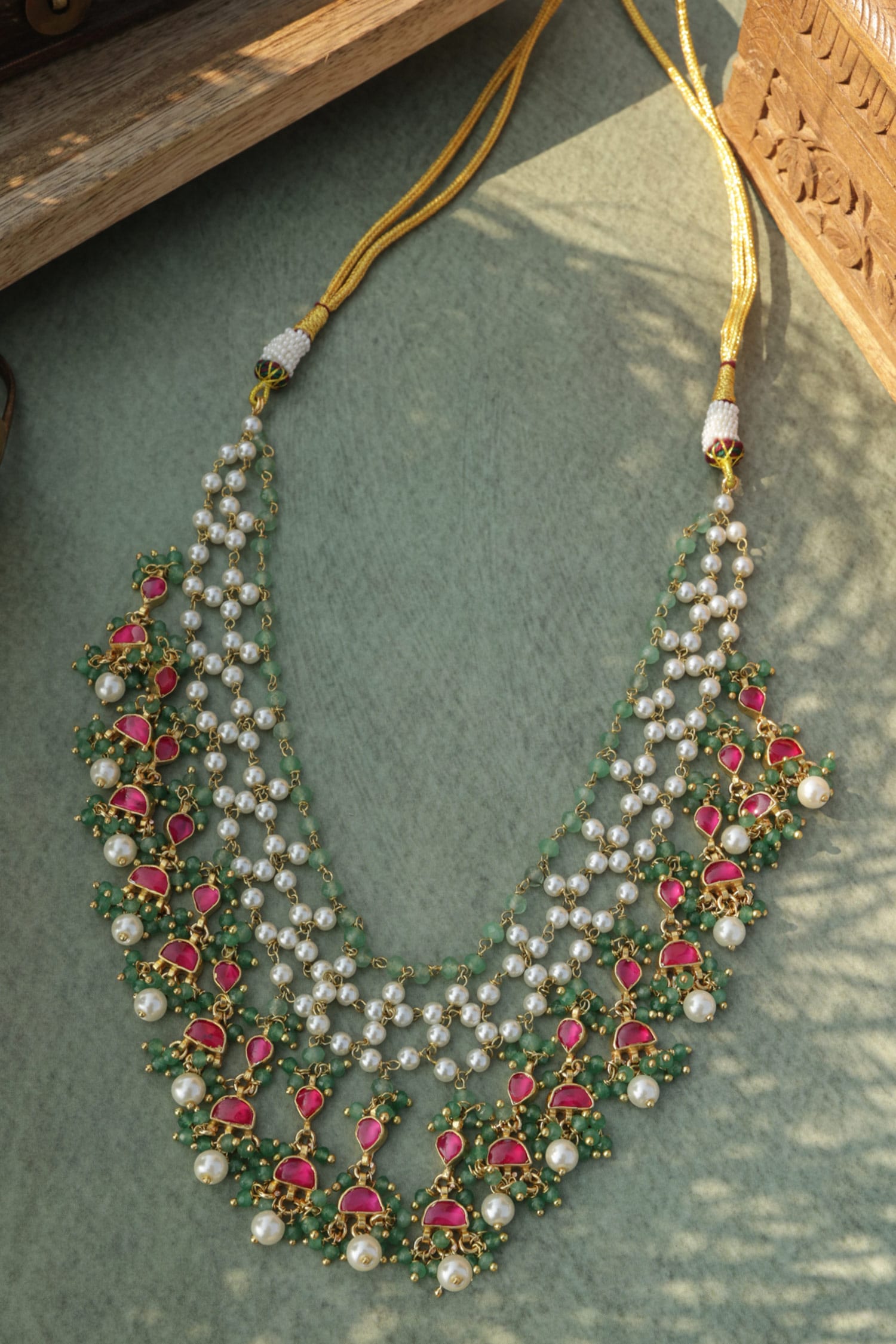 Kundan Pink Necklace 