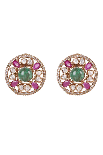 Regal Ruby & Emerald Kundan Choker Set 