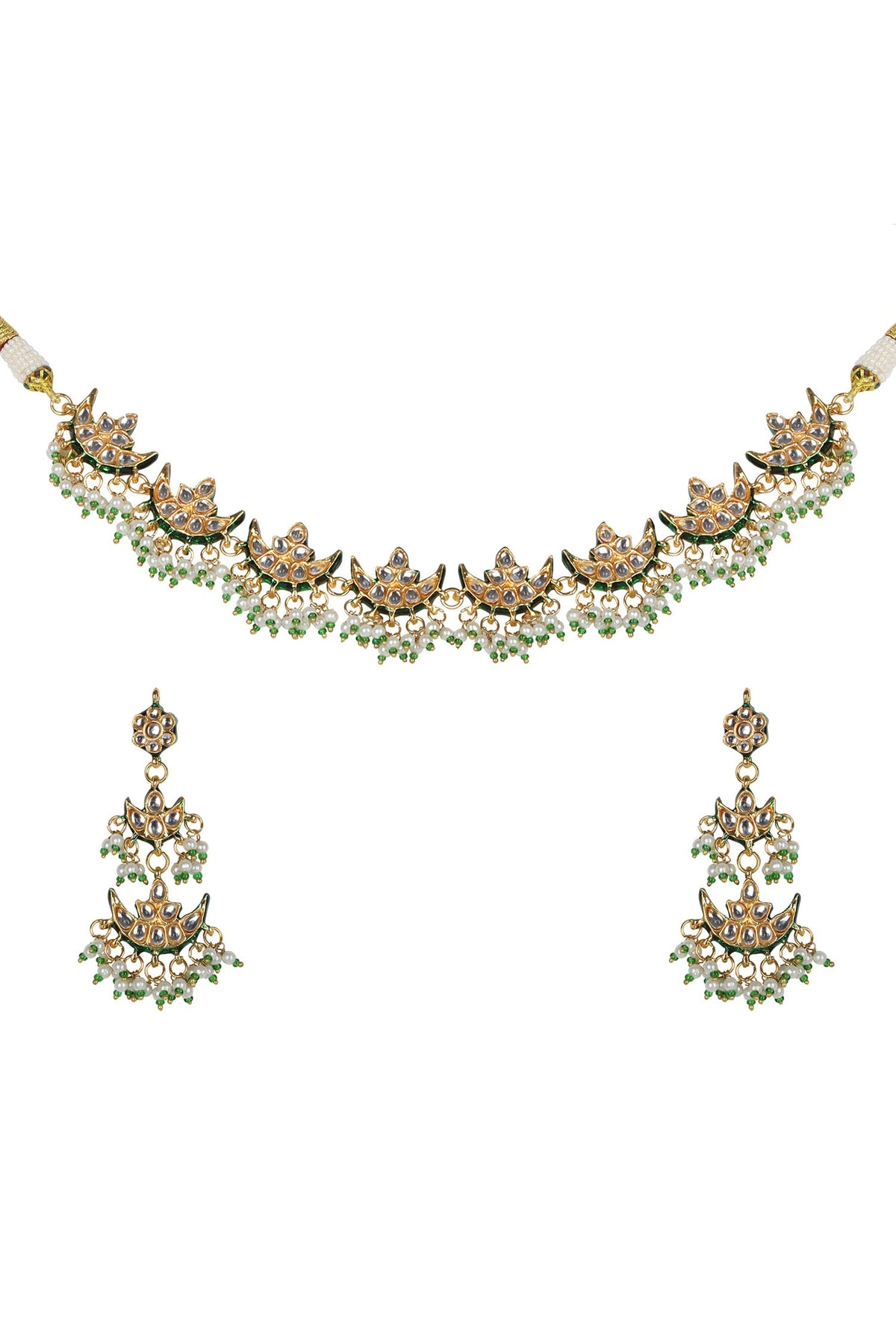 Ariana Kundan Choker Set with Earrings 