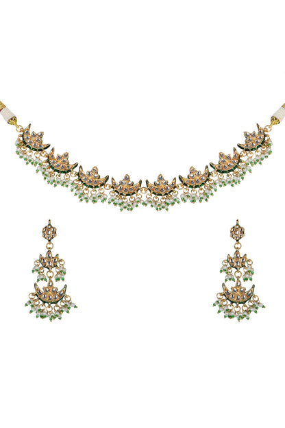 Ariana Kundan Choker Set with Earrings 