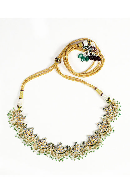 Ariana Kundan Choker Set with Earrings 