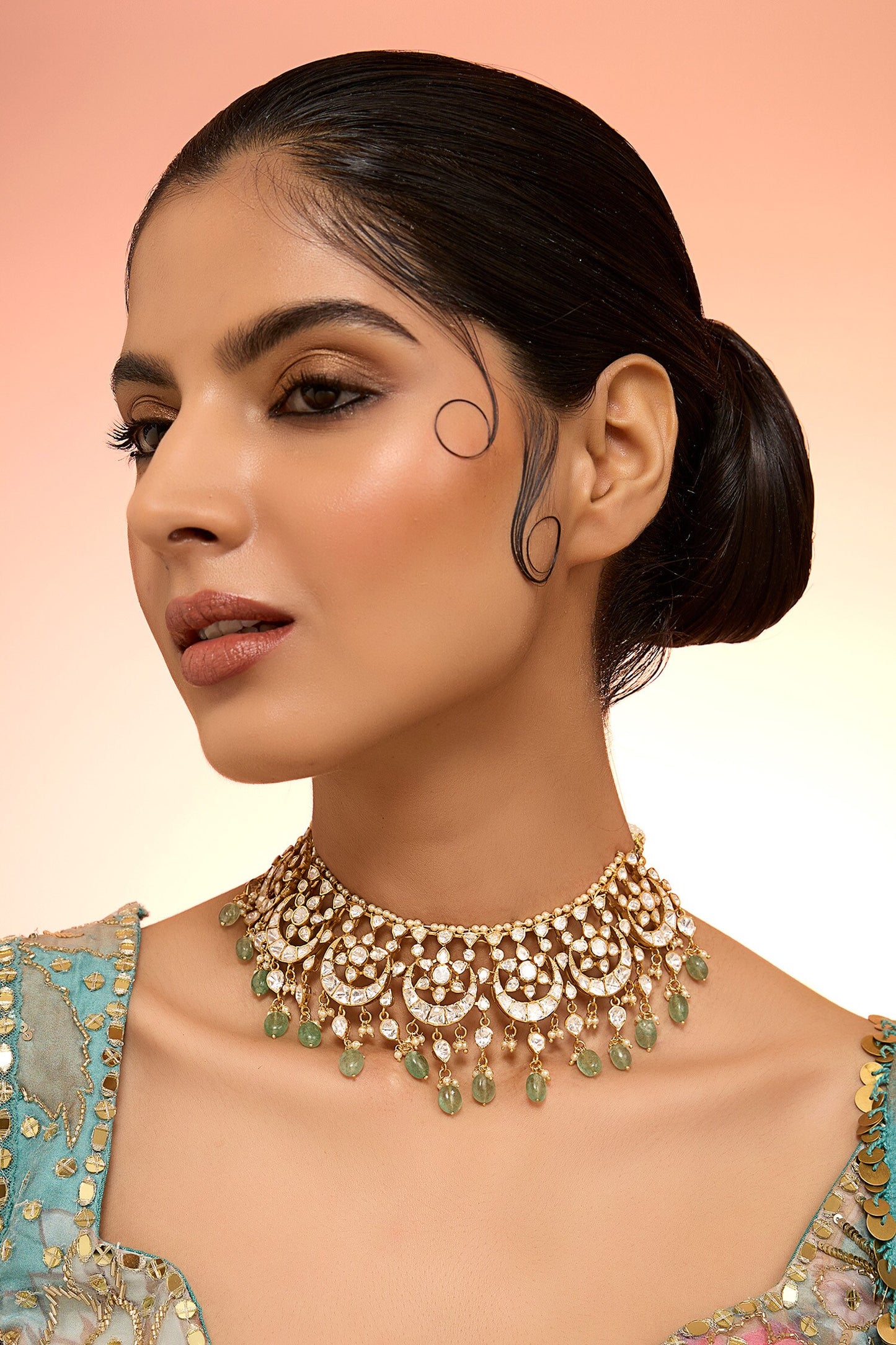 Phool Moissanite Necklace 