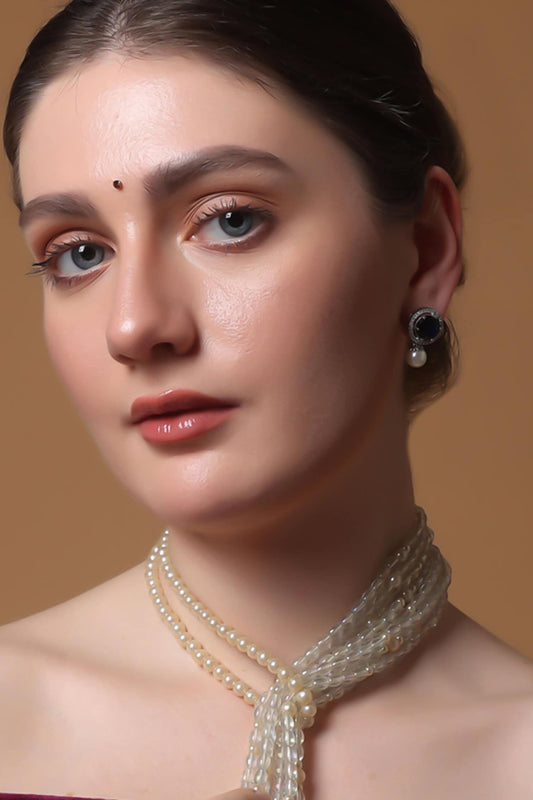 Sapphire Whisper Drop Earrings 