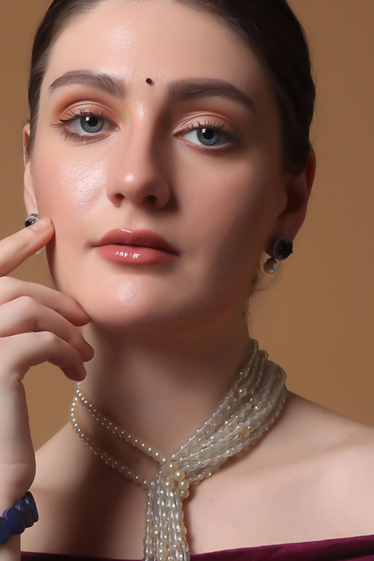 Sapphire Whisper Drop Earrings 