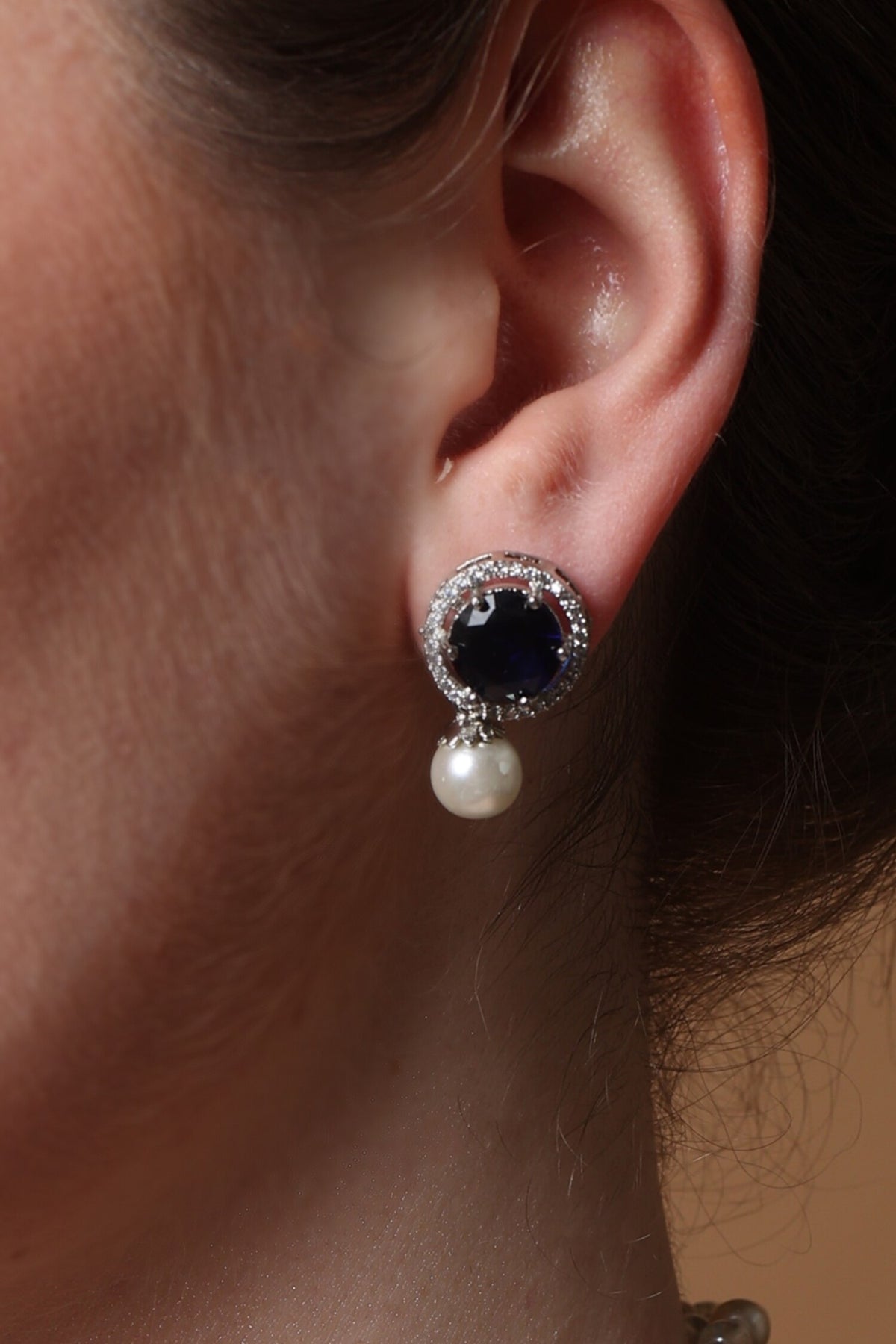 Sapphire Whisper Drop Earrings 