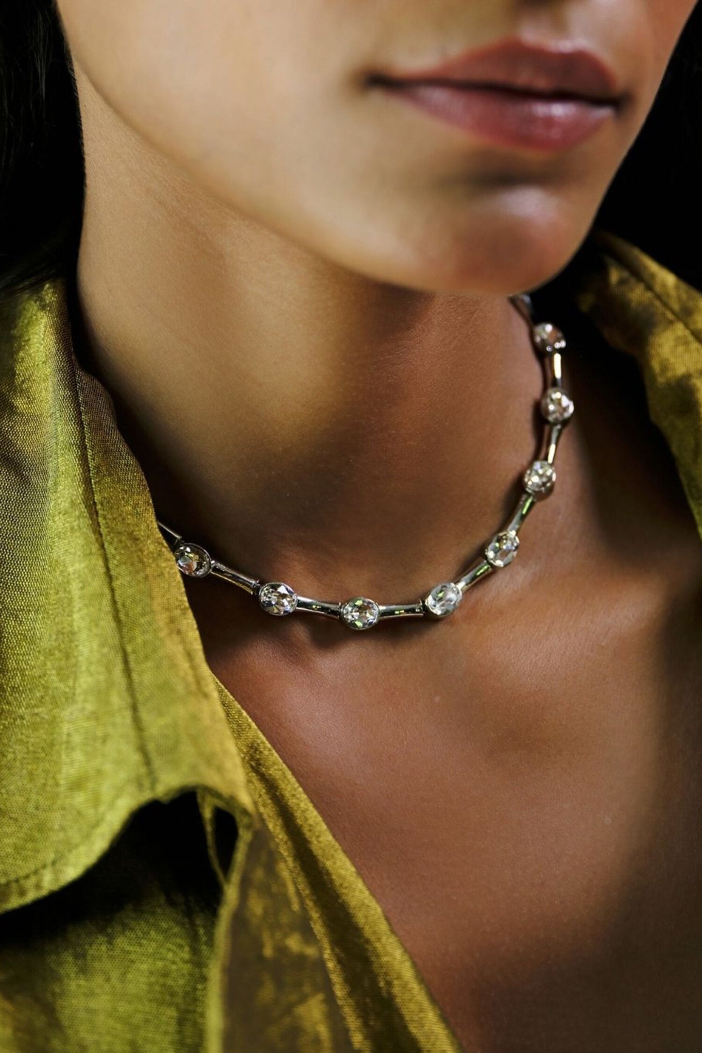 Designer Choker With Silver Plating 