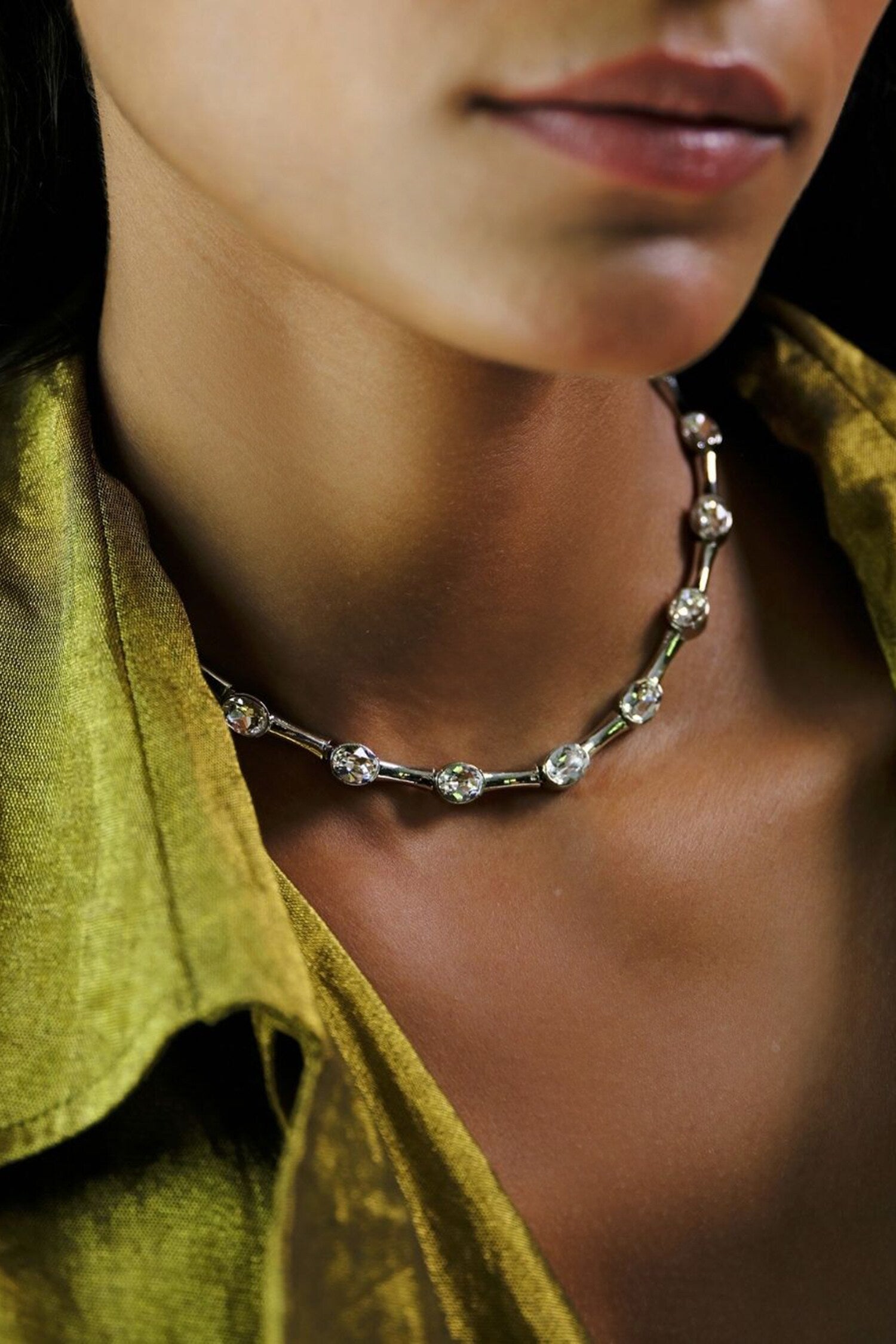 Designer Choker With Silver Plating 