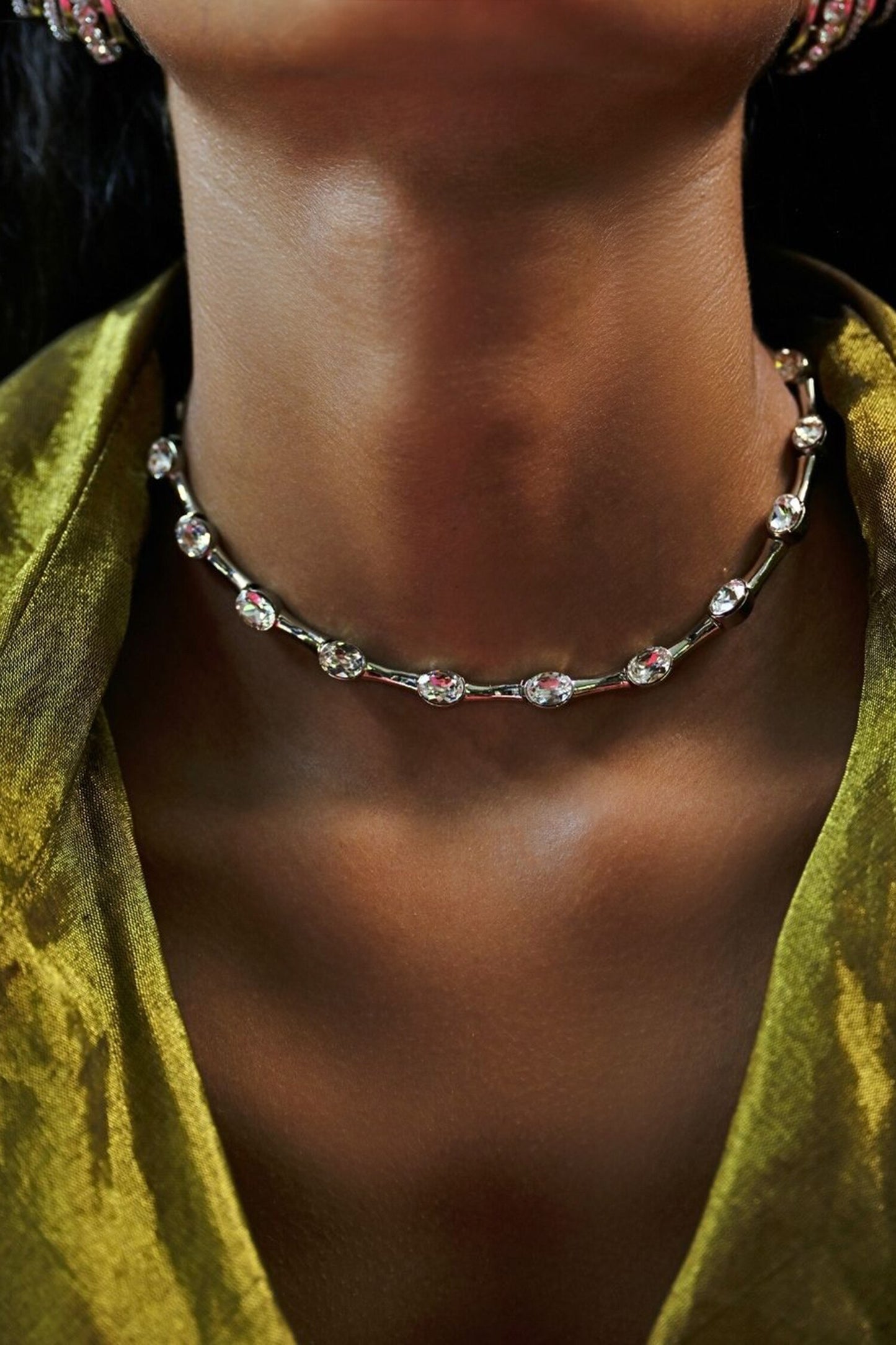 Designer Choker With Silver Plating 