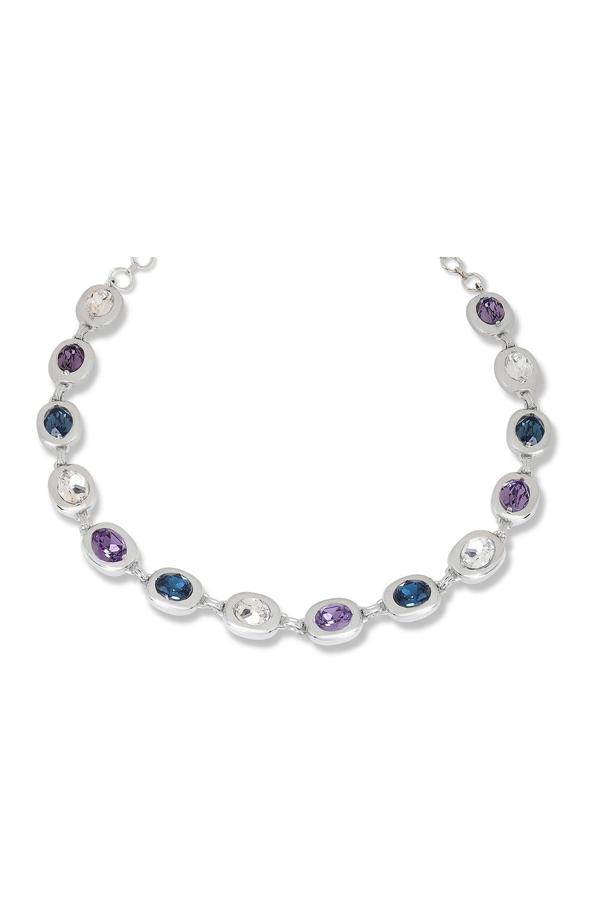 Designer Blue & Silver Choker 