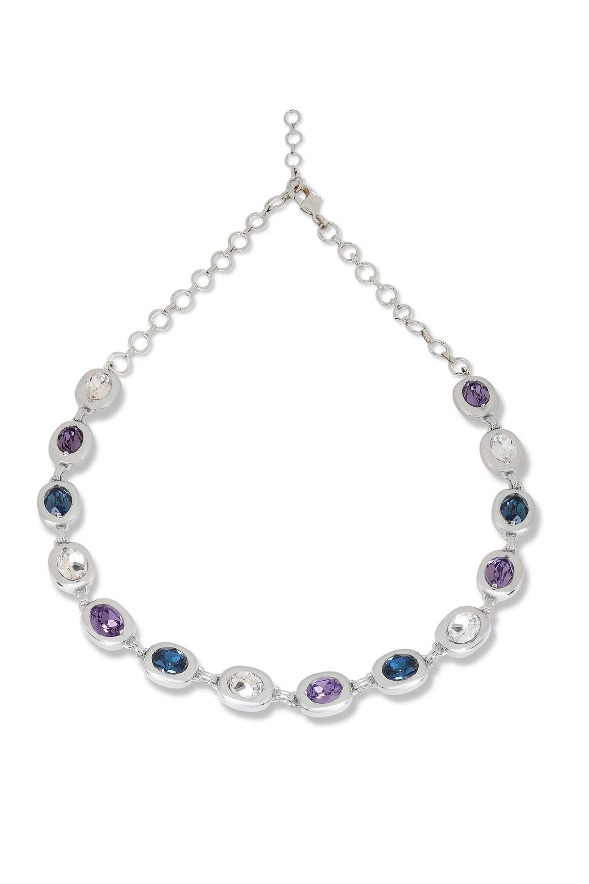 Designer Blue & Silver Choker 