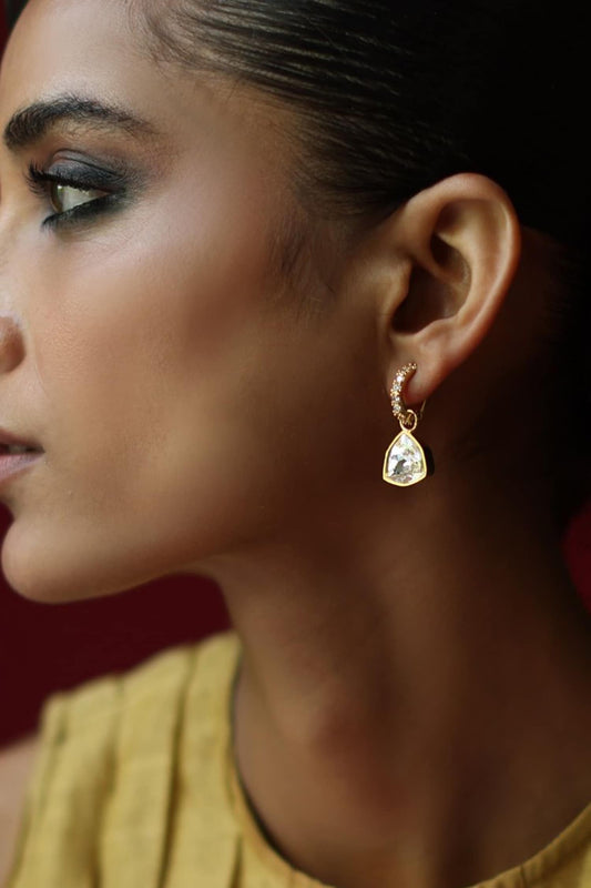 Multi Color Gold Plated Earrings 